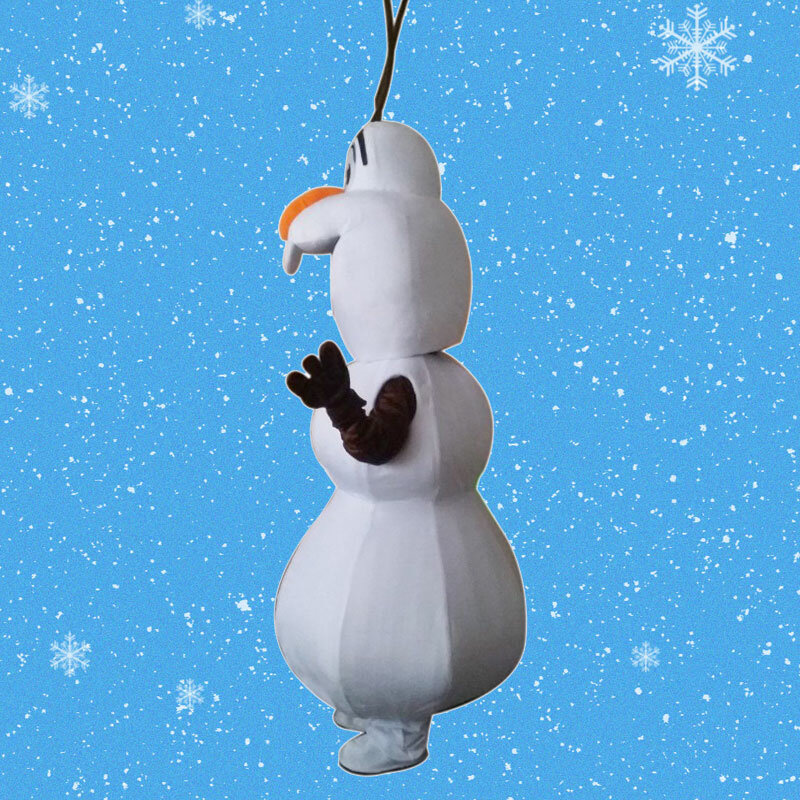 Sourire de la Olaf muñeca mascota traje cosplay dessin anime personaje mascota disfraces cosplay
