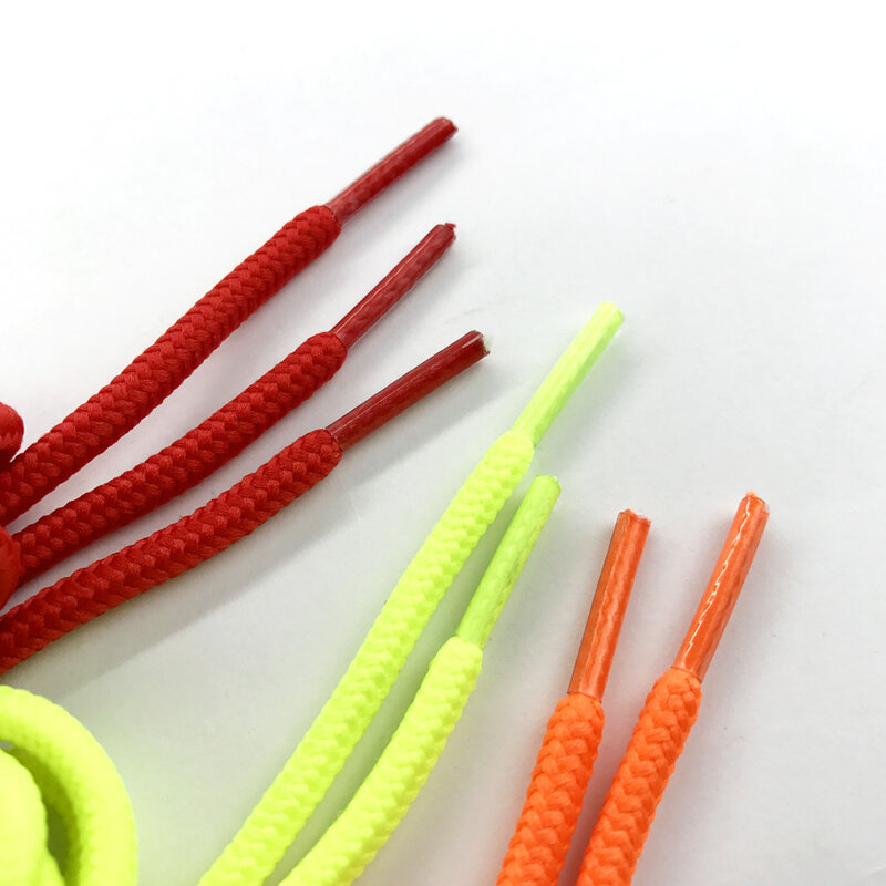1Pair 20 Colors Top Quality Polyester Solid Classic Round Shoelaces Casual Sports Boots Lace 90cm 120cm 150cm