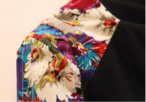 Новые осенние зимние модные женские Лоскутные кожаные Прошитые шерстяные цельные Женские топы с круглым вырезом