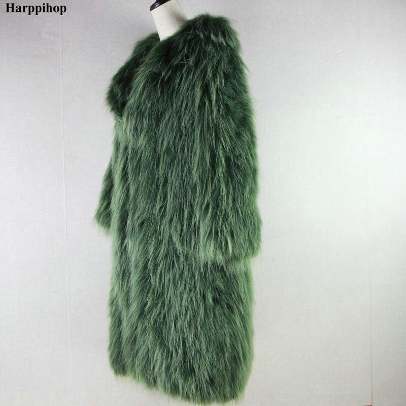 Abrigo de piel de zorro para mujer, traje con cuello, estilo popular, de diseñador, para invierno, 2018