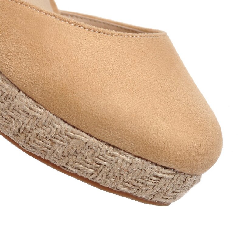 Новые босоножки на танкетке 2021 г. Комплекты летних туфель на высоком каблуке с пряжкой разных цветов Sandalias Mujer 34-43