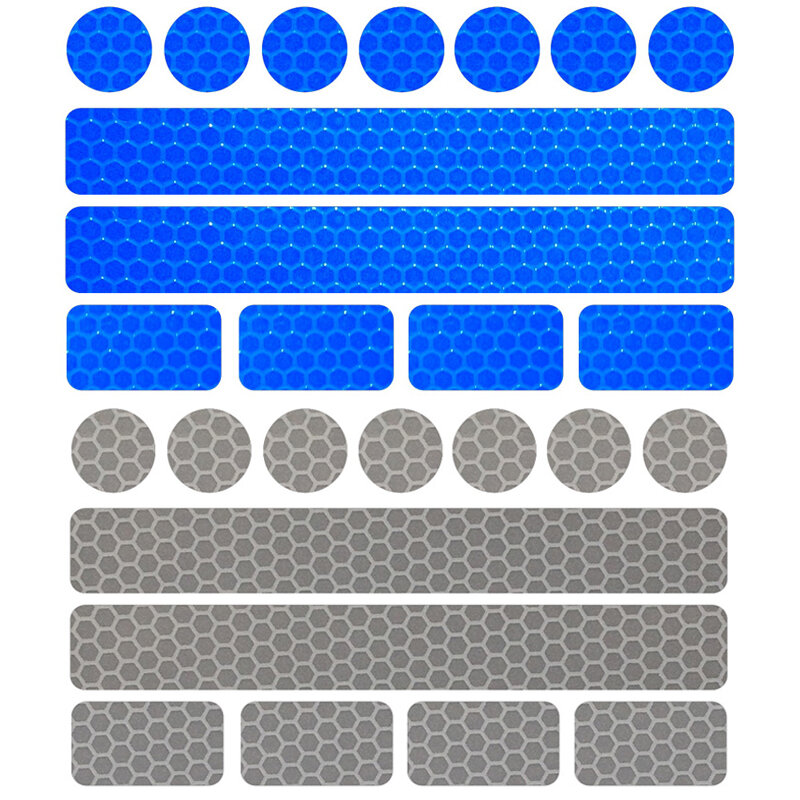Reflecterende Stickers Voor Fiets Veiligheid Wit Rood Geel Blauw Fiets Stickers Fiets Accessoires