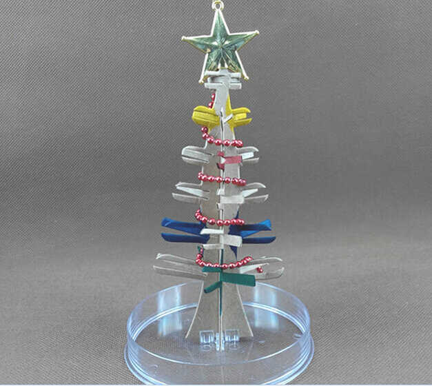 2019 17x10 سنتيمتر DIY بها بنفسك اللون البصرية ماجيك كريستال تزايد ورقة شجرة السحرية تنمو أشجار عيد الميلاد Wunderbaum ألعاب علمية للأطفال