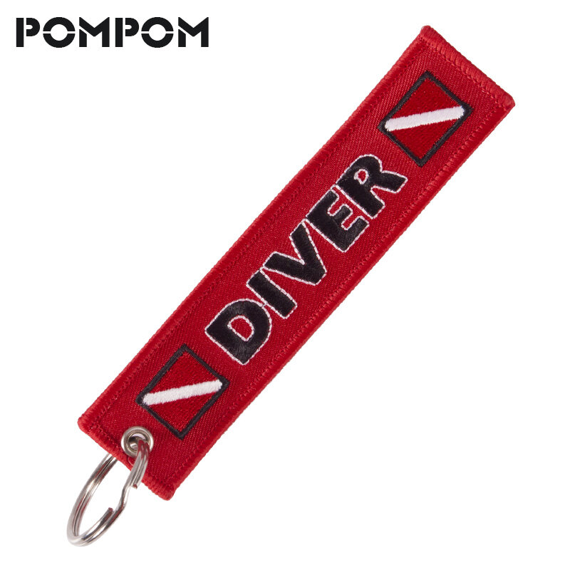 1PC llavero Diver catena portachiavi chaveiro per motociclette e automobili ricamo portachiavi moda portachiavi motore foдля ключей