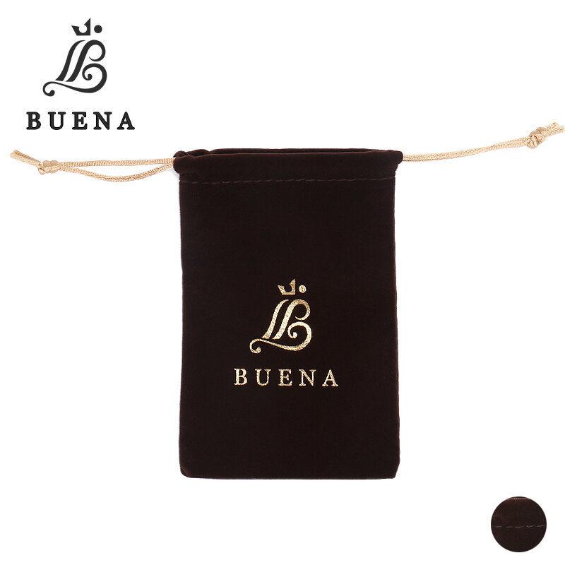Buena Velvet Pouches, Jóias Embalagem Display, Drawstring Embalagem Gift Bags