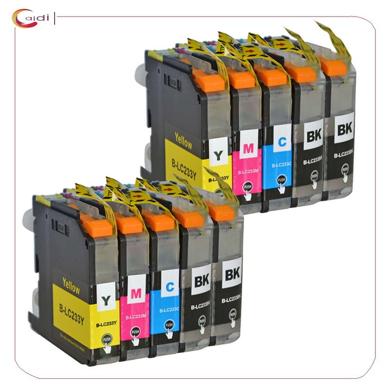 (4Black,2Cyan,2Magenta,2Yellow) Compatible LC233xl ink Cartridges for Brother DCP-562DW MFC-480DW MFC-680DW MFC-880DW printer