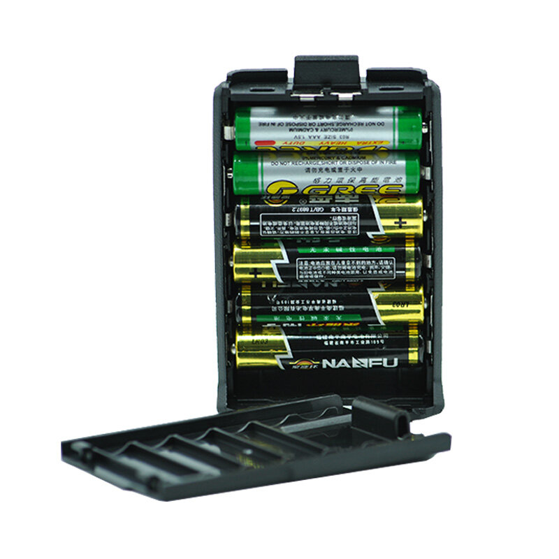 Baofeng-carcasa de batería de UV-5R para walkie-talkie, carcasa negra para Radio portátil, transceptor bidireccional, UV-5R UV-5RE