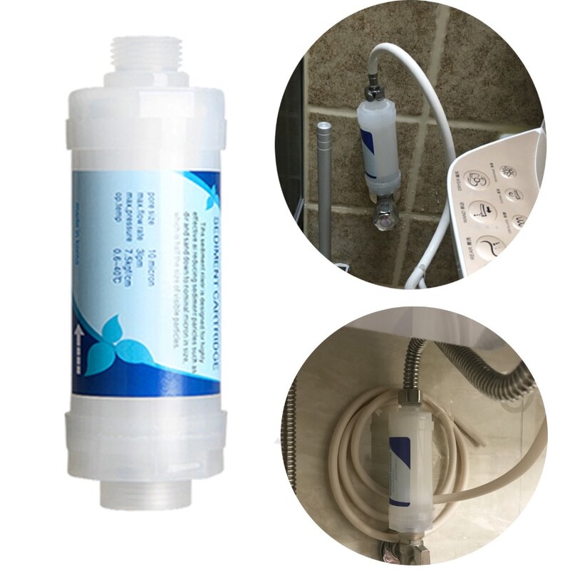 Wasserfilter Bidet wc sitz wasser filter rost entfernung filter sediment patrone Küche Bad wasserhahn filtration Vorne