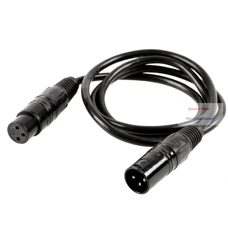 Câble DMX de 2 mètres de long, câble Audio pour Microphone, Signal XLR à 3 broches, connecteur mâle à femelle, LED Par, lumières de scène