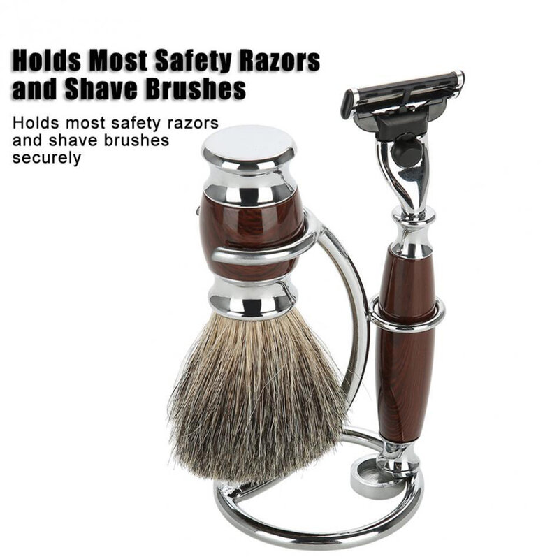 Kit de support de rasoir et de brosse pour hommes, support de rasoir en acier inoxydable, cadeau Pro T1, offre spéciale