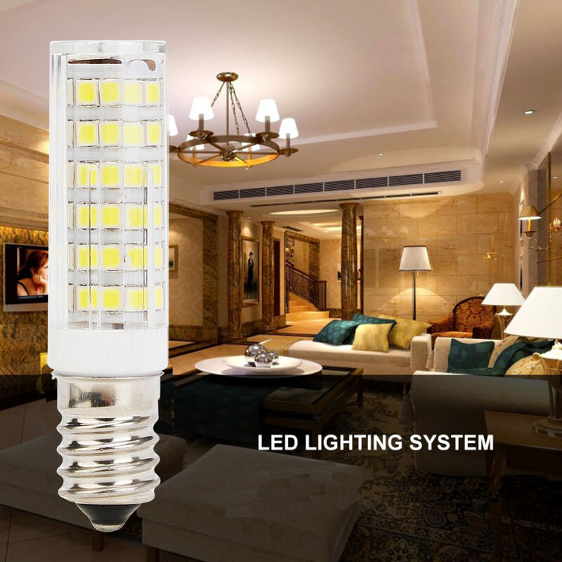 E14 conduziu a lâmpada smd2835 5w 6 7 9 220v cerâmica lâmpada led substituir 30 40 50 60 halogênio luz para iluminação de casa lustre