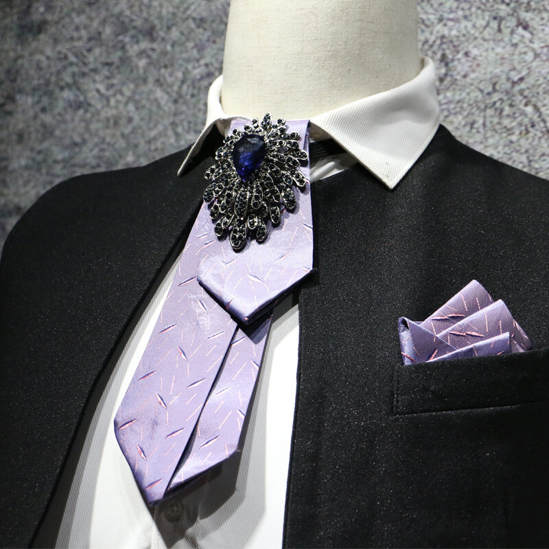 Nieuwe Gratis Verzending 2016 fashion casual mannen mannelijke man Hoofddeksels stijl hoogwaardige diamant business jurk all-match Metroseksueel tie