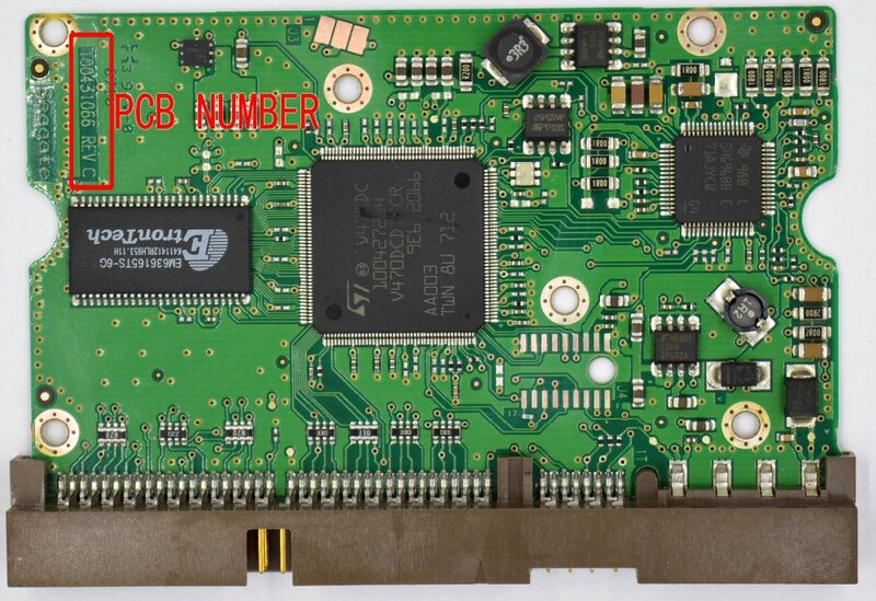 Seagate Desktop Hard Drive Circuit Board Number: 100431065 REV C / 100431057 / IDE STM380215A