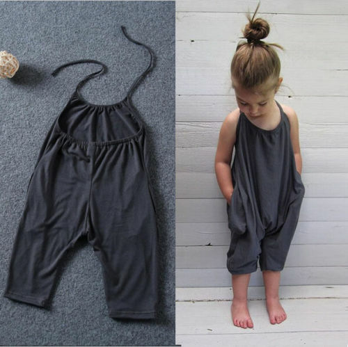 Macacão infantil para meninas, roupas lisas para bebês macacão macio moda verão 2017