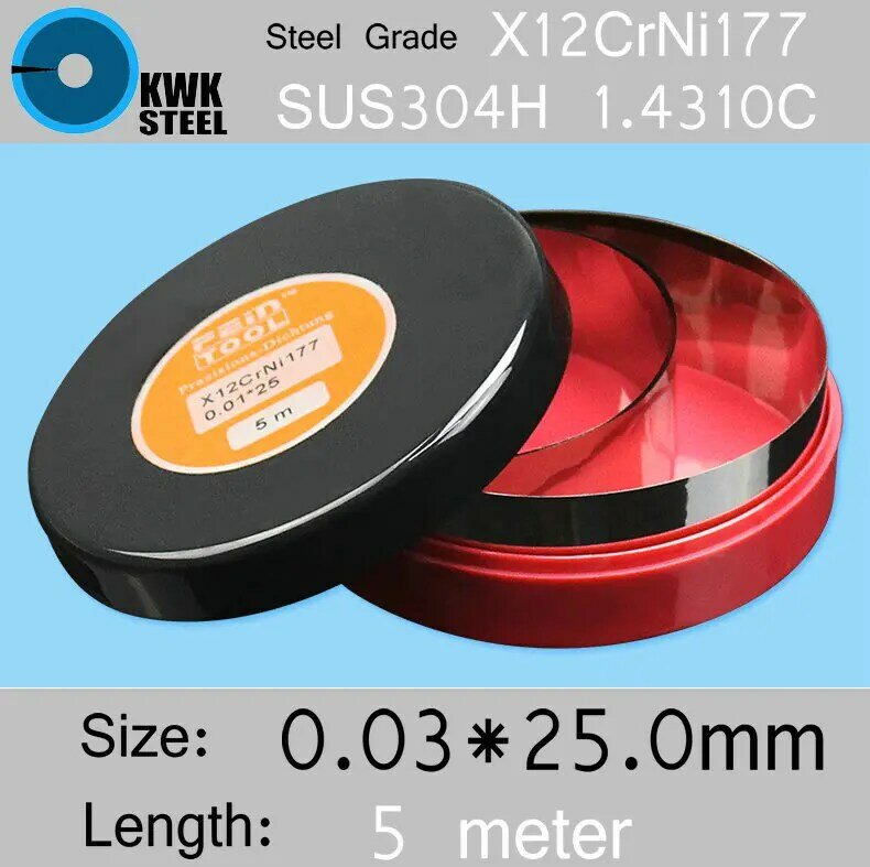 Stainless Steel Strip 0.03*25*5000mm dalam Coil untuk Mesin Cuci Cetakan Jarak Presisi Tinggi Bagian Silikon Melingkar baja Lembaran
