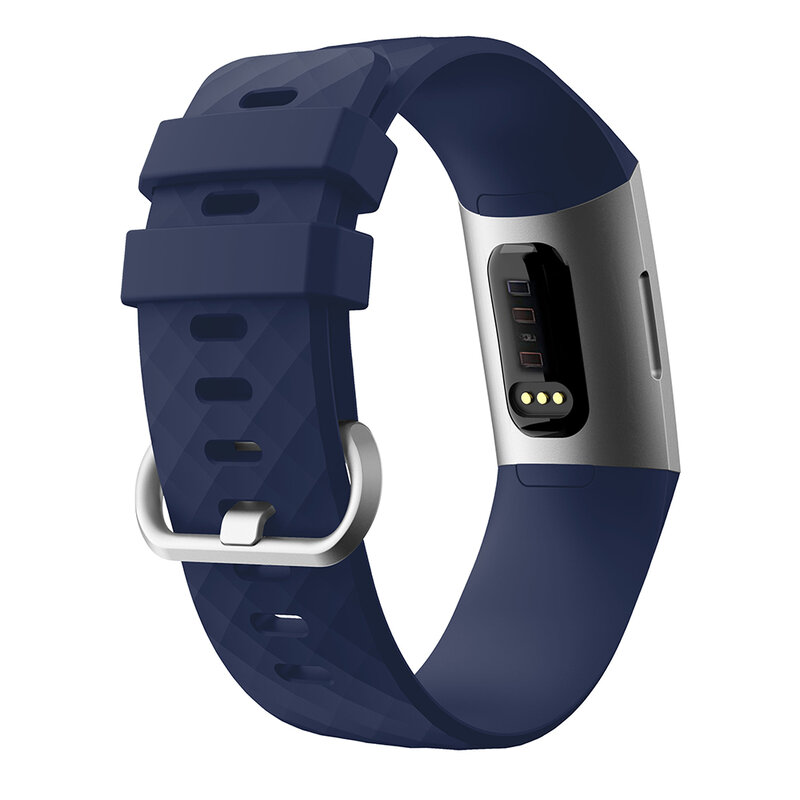 Pulseira esportiva colorida de silicone macio para fitbit charge 3, acessório de smartwatch, pulseira para fitbit charge3