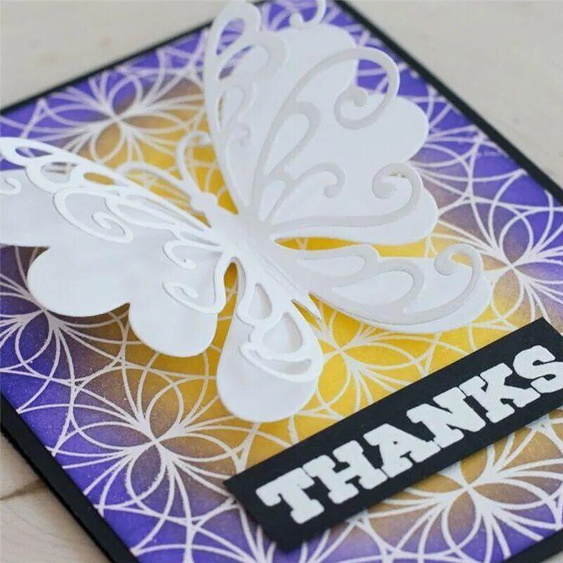 Love Butterfly Metal CuttingDies Stencils for DIY Scrapbooking DIY Paper Cards Photo Album Decorative