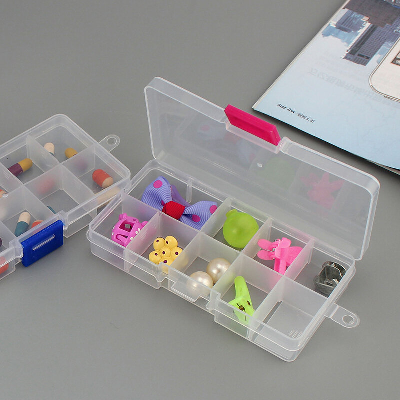 Nuove celle a 10 slot colorate portagioie portautensili scatola portaoggetti anello contenitore parti elettroniche vite perline organizzatore custodia in plastica