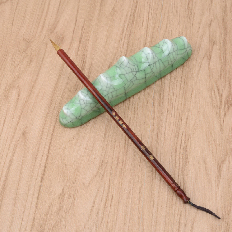 Кисти для китайской каллиграфии из шерсти Weasel, ручка для небольшого правильного сценария, кисточка для письма, товары для китайской живописи
