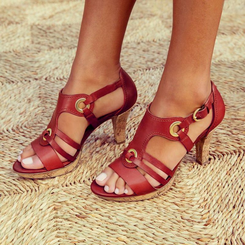 Sandalias de gladiador MoneRffi 2019, sandalias romanas de verano para mujer, zapatos de cuña para mujer, zapatos con punta abierta, sandalias sólidas con Cruz para mujer