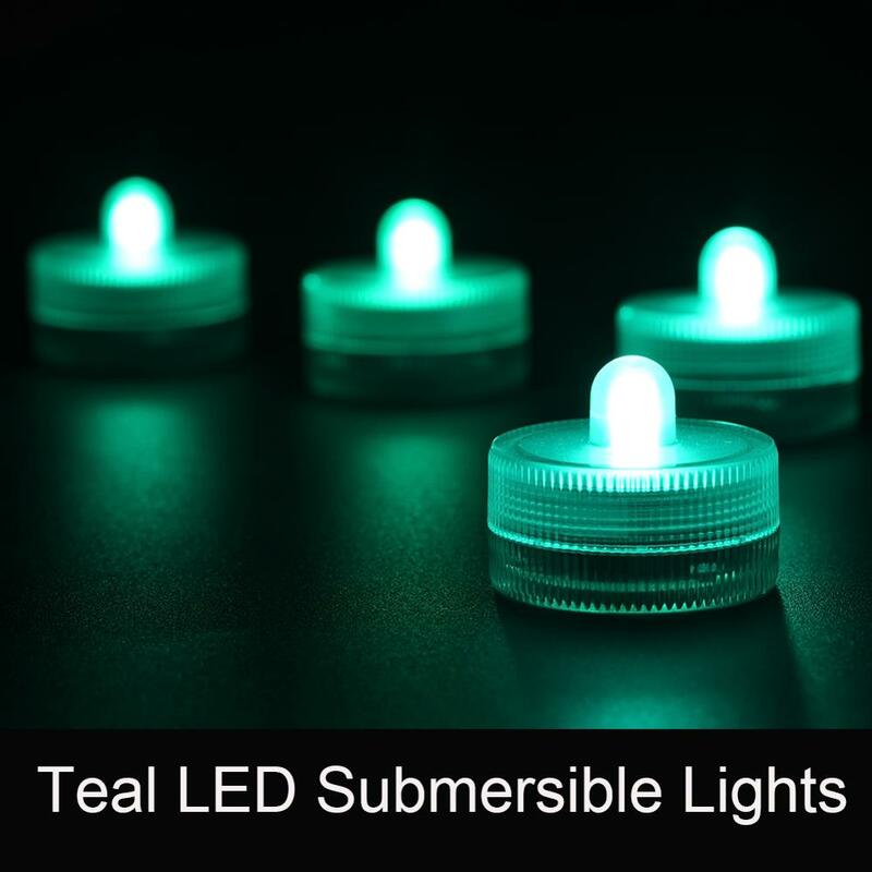 Mini LED imperméable pour décoration de fleurs, 10 pièces/lot, 11 couleurs disponibles, pièce de monnaie Submersible à piles