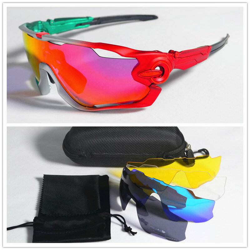 Поляризованные солнцезащитные очки для велоспорта с 5 линзами, UV400, очки для горной дороги, 2019, спортивные очки для езды, очки для бега, mtb, вел...