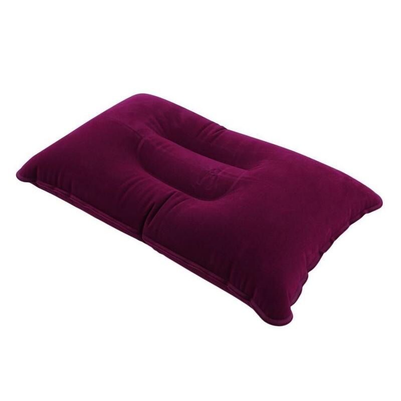 Coussin gonflable portatif de coussin d'air d'oreiller de sommeil de voyage extérieur de pli oreillers confortables de repos pour des accessoires de voyage de sommeil