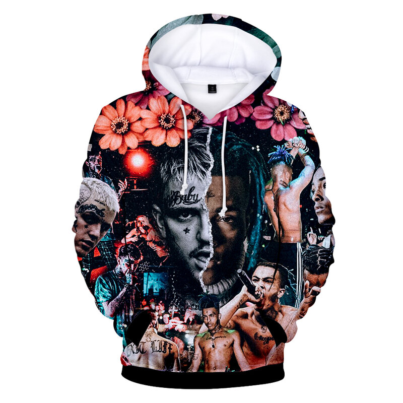 Hot Rapper XXXtentacion 3D Kühlen Hoodies Sweatshirts Lil Peep 3D Junge/Mädchen Langarm Mode Hoodies Hip Hop Lose hoodies