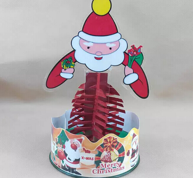 2019 165mm H Red Mystically Father Christmas Trees Magic Growing Paper Santa Claus Tree Kit Science Kids Toys For Children Funny