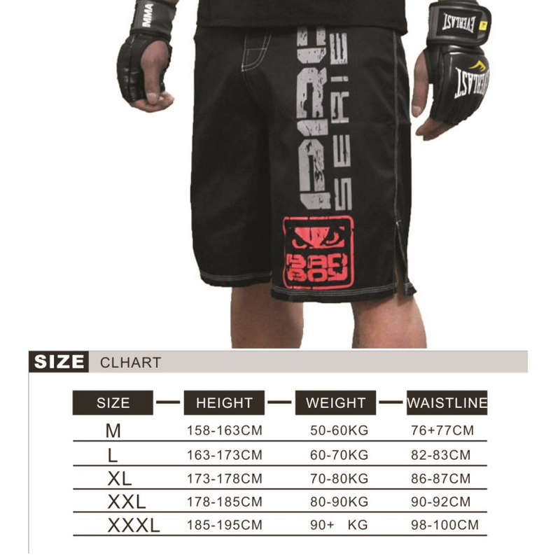 SUOTF-Performance Técnica Falcon Shorts, Calções MMA, Treino e Competição Desportiva, Calções Tiger Muay Thai Boxe