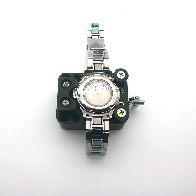 Narzędzia do zegarków do naprawy zegarków zestaw narzędzi otwieracz do zegarka Link wiosna zestaw do usuwania spoiw z zegarka narzędzi śrubokręt wkrętak piny łączące ściereczka do czyszczenia