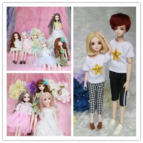 Bjd sd人形人形女の子のおもちゃ1/6人形手によって構成ブライス人形玩具ギフトdiy bjd