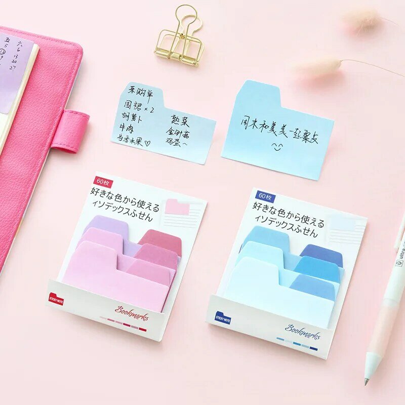 Index Sync der Sticky Notes Paper Onglets, 60 Notes vierges par paquet, taille assortie