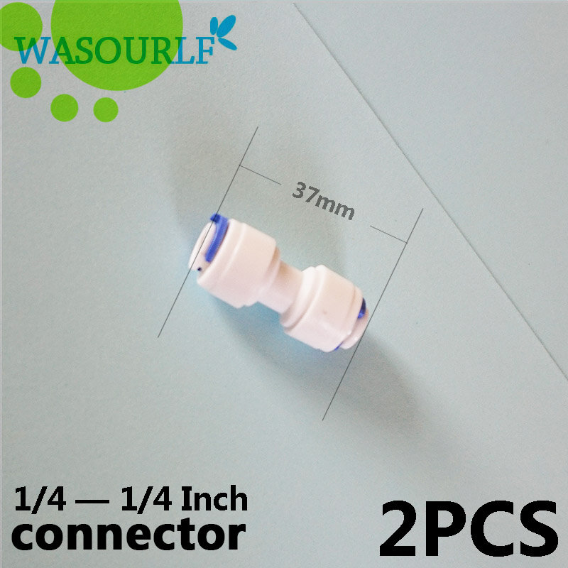 WASOURLF-Adaptador de conector de máquina purificadora de filtro de agua, 1/4 pulgadas, 1/4 pulgadas