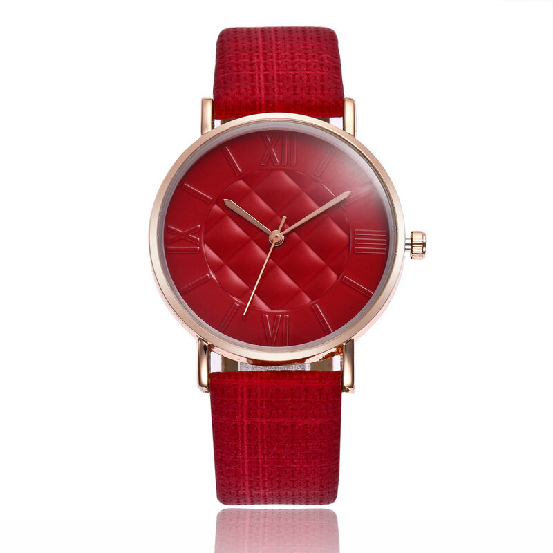 Pofunuo marca casual quartzo relógio de pulso feminino luxo numerais dial senhoras relógios relogio feminino