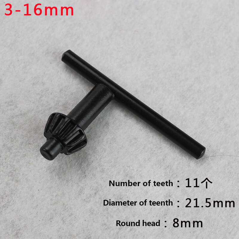 Chave elétrica do mandril da broca da parte da ferramenta da chave do mandril da broca da mão aplicável a 6mm 10mm 13mm 16mm mandril da broca com capa da goma