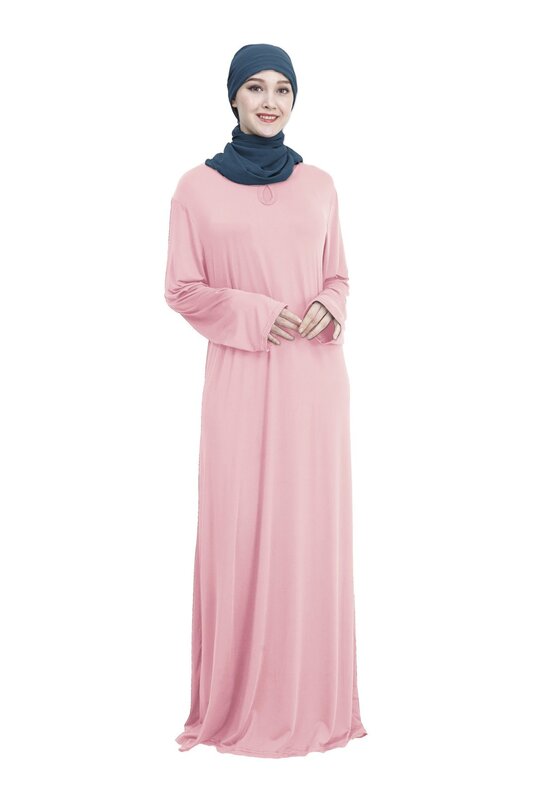 Sukienka muzułmańska kobiety luźne czerwony niebieski czarny Abaya Dubai długa suknia tunika Kimono Jubah Middle East Arab hidżab islamska odzież