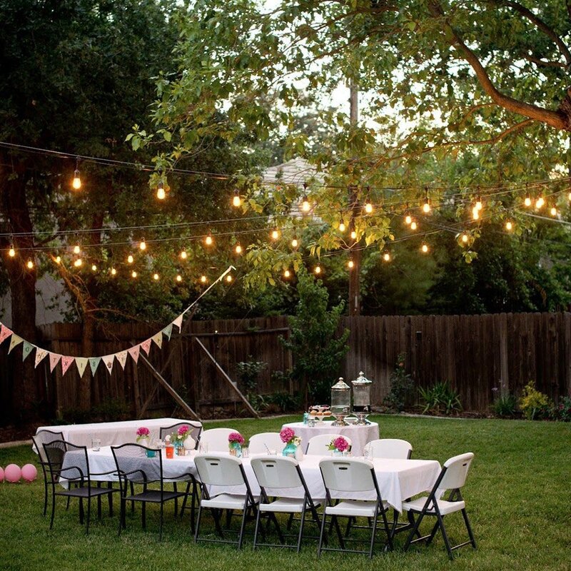 5M 10M Waterproof Outdoor LED String Lights Commercial Grade E27 Bulbs Street Garden Patio Backyard Holiday party String Lights