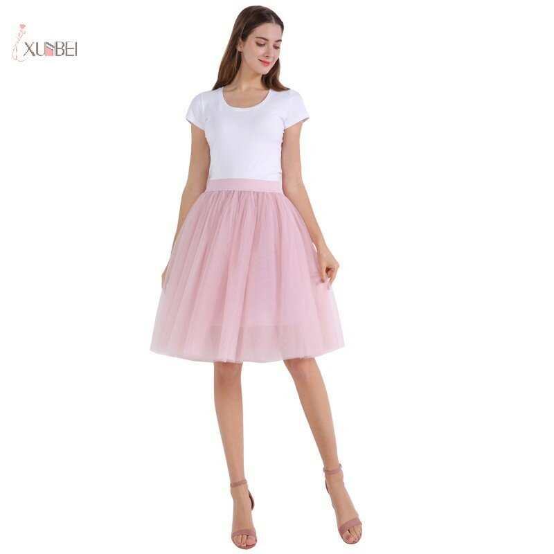 Rockabilly Short Petticoat Retro Underskirt 7 Layers Tulle Skirt Women Adult Tutu Wedding Accessories