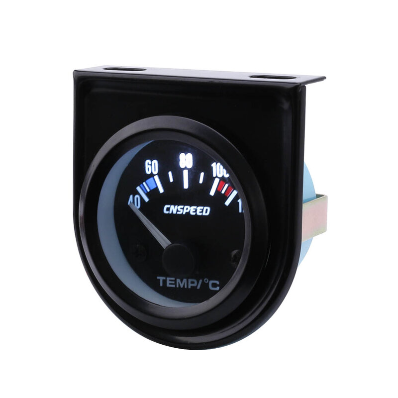 Cnspeed 52mm medidor de temperatura da água do carro temperatur medidor de temperatura do carro preto rosto painel auto medidor yc101261