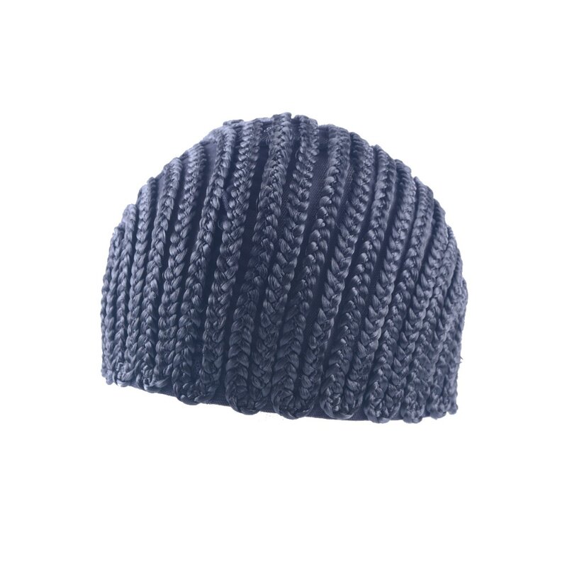 1 Buah Topi Cornrow Warna Hitam dengan Elastis untuk Wig Tenun Crochet Kepang Topi untuk Membuat Wig Tenun Kepang Topi Wig Net