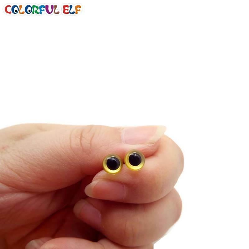 Groothandel (100 Stks/partij) 6Mm Plastic Veiligheid Ogen Voor Speelgoed Multicolor Pluche Dier Eye Voor Poppen