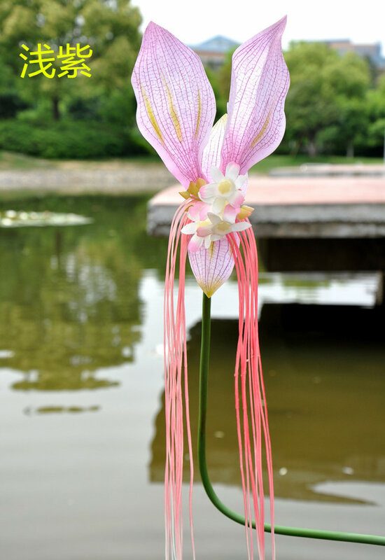 Venta de fábrica] Lucky Cat Phalaenopsis flores artificiales de simulación, fábrica de flores abierta con la inauguración de la boda