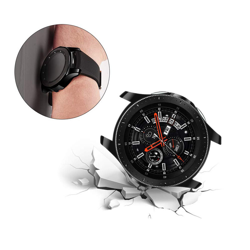 Custodia protettiva per samsung Galaxy Watch 4 Classic 46mm 42mm Gear S3 Frontier Watch 3 45mm 41mm custodia protettiva in TPU placcata