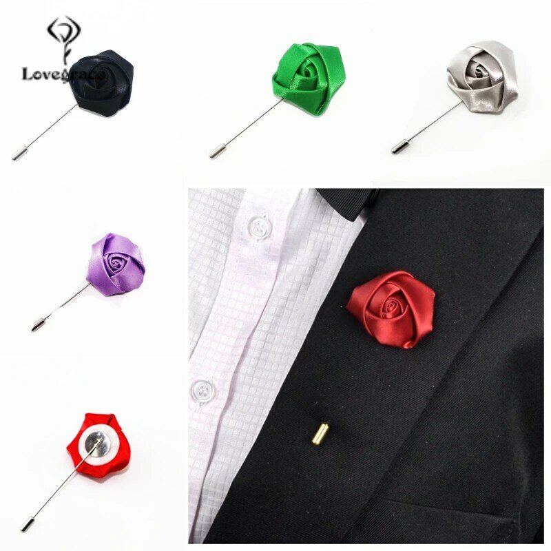 Lovegrace Brooches Wrist Corsage Vintage Brooch Jewelry Pins Flower Bouquet for Men Wedding Accessories Supplies Bridal Prom