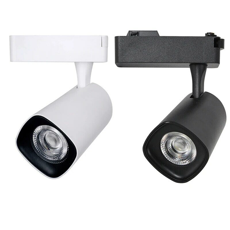 Luz LED de pista, lámpara COB de 10W, 20W, 30W, focos de riel, accesorio de seguimiento, reflectores para tienda de ropa