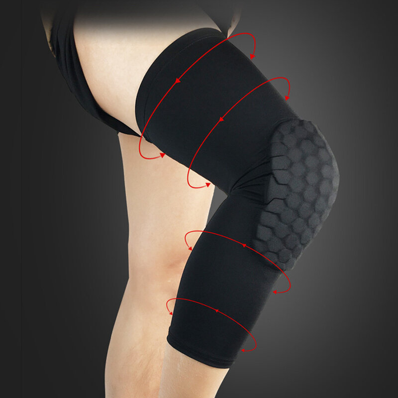 Protezioni elastiche per ginocchia sportive Anti-collisione protezioni per le gambe da basket all'aperto SPSLF0003