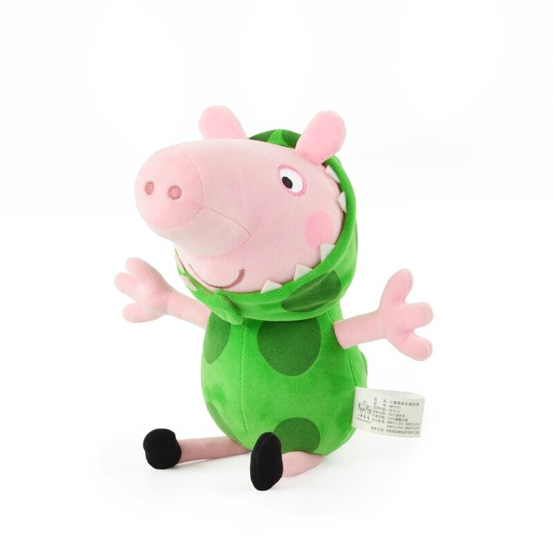 2019 New Genuine Peppa Pig toys 30cm Cute Cartoon suzy Bee Peppa Ladybug Georeg Dinosaur family cute Doll Baby Toy Animals Toy