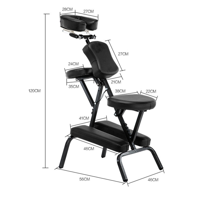 Chaise Pliante et Réglable pour Salon de miles, Lit de Tatouage, Portable