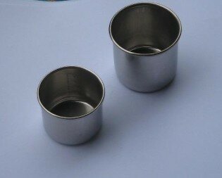 10pcs Stainless steel cup small cup measuring cup belt komagome medicine cup 40ml health healthcare hospital